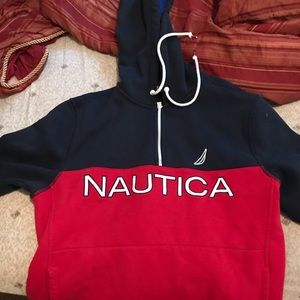 Men’s Nautica Half Zip Pullover Hoodie